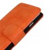 iPhone 6 6s Plus 5.5 - PU Leather Vintage Matte Flip Stand Protective Phone Cover Case Wallet - Orange